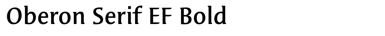 Oberon Serif EF Bold image